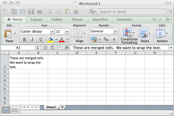 Wrap text does not adjust row height in excel 2011 for mac download