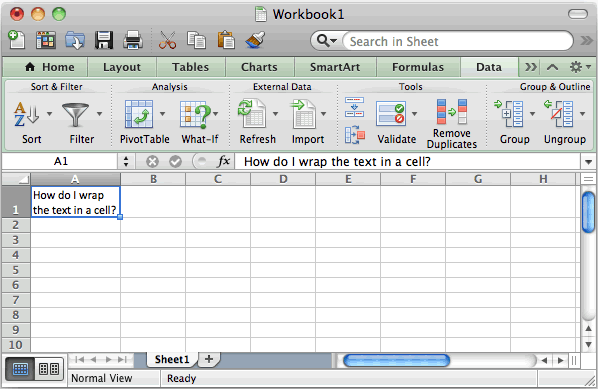 Mac excel search cell for text from list